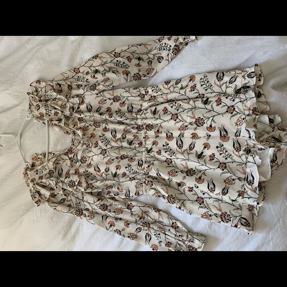 White floral romper